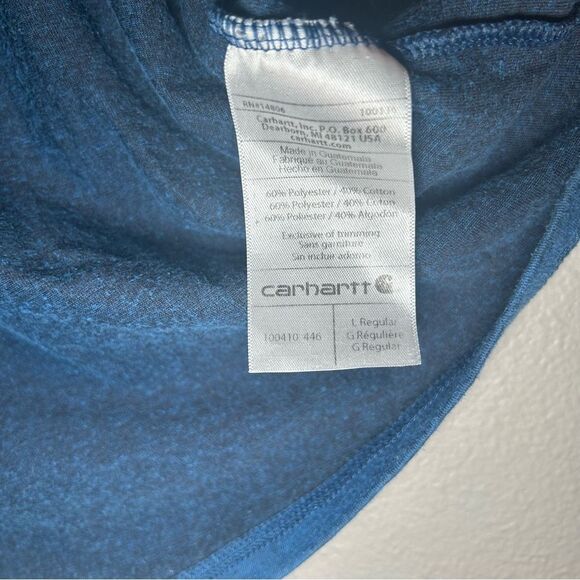Carhartt blue relaxed fit short sleeve pocket tshirt men’s size large - Picture 7 of 7